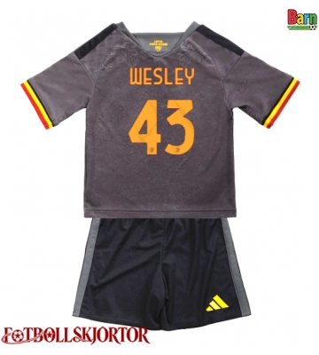 AS Roma Wesley Franca #43 Tredje Kläder Barn 2026-27 Kortärmad (+ Korta byxor)